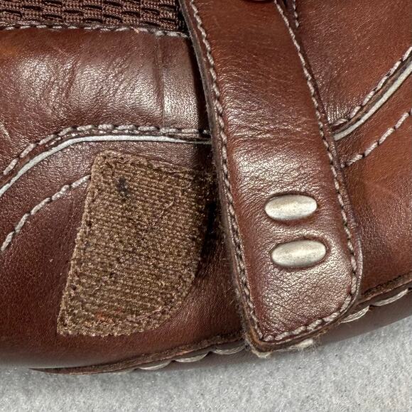 Clarks Privo Brown Leather Mules Womens Size 9M Shoes 75799 - Picture 9 of 12